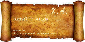 Kuchár Alida névjegykártya